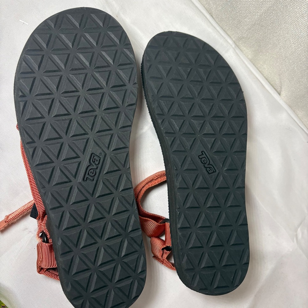 Teva Original Universal Burnt Orange Sandals Womens 9 1003987 Rust Strappy EUC - Picture 9 of 9